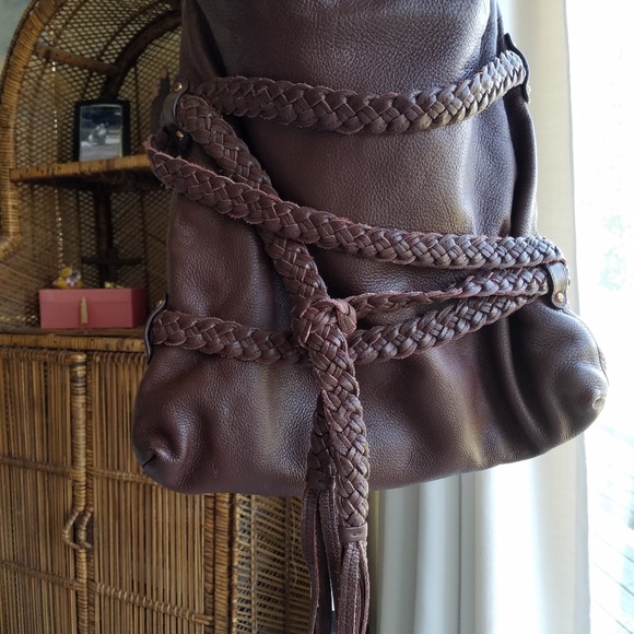 Golden Bleu leather bag ( closing soon..) - Picture 3 of 7